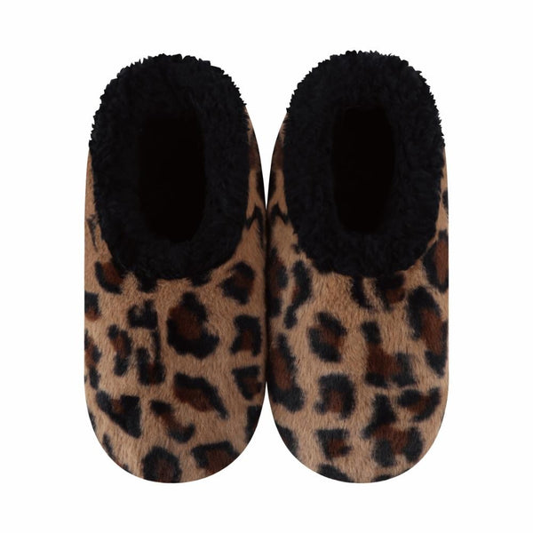 Womens Spot on Cozy Leopard Snoozies