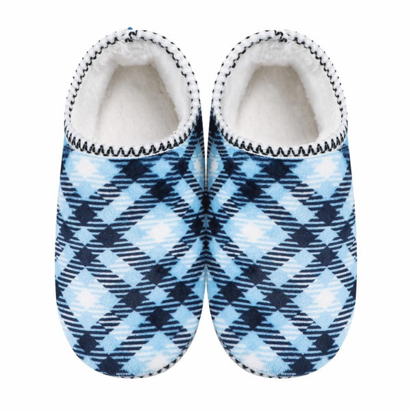 Womens Velour Plaid Cabin Bootie Snoozies