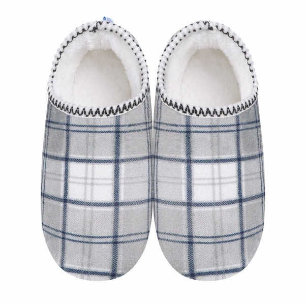 Womens Velour Plaid Cabin Bootie Snoozies