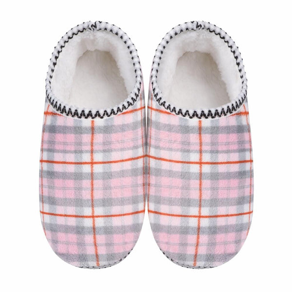 Womens Velour Plaid Cabin Bootie Snoozies