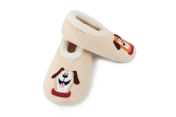 Snoozies Large Embroidery Slipper Socks for Women