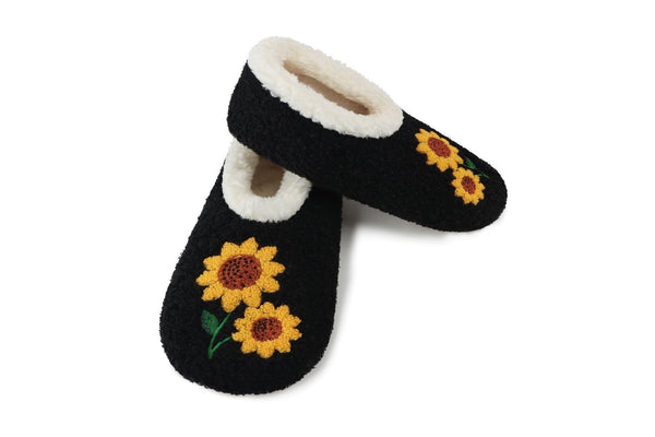 Snoozies Large Embroidery Slipper Socks for Women