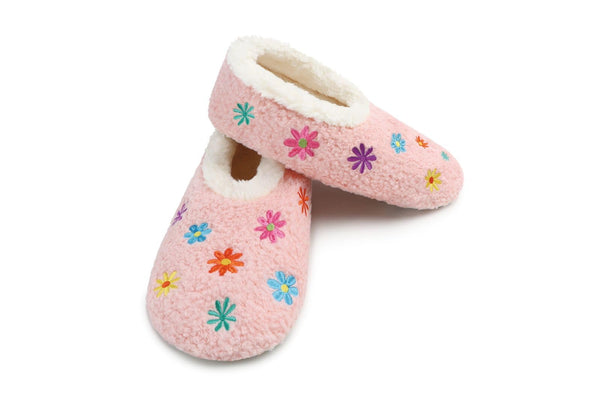 Snoozies Mini Embroidered Slipper Socks for Women