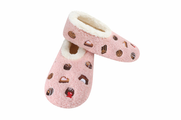 Snoozies Mini Embroidered Slipper Socks for Women