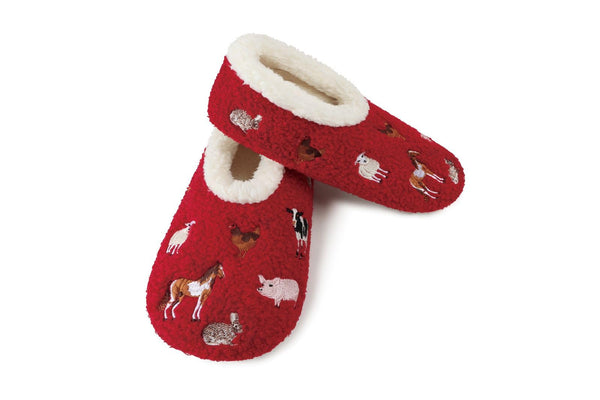 Snoozies Mini Embroidered Slipper Socks for Women
