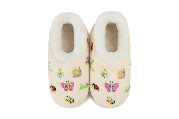 Snoozies Mini Embroidered Slipper Socks for Women