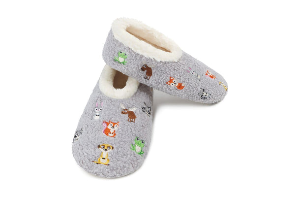 Snoozies Mini Embroidered Slipper Socks for Women