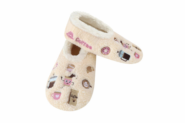 Snoozies Mini Embroidered Slipper Socks for Women