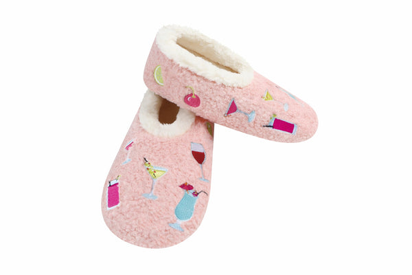 Snoozies Mini Embroidered Slipper Socks for Women
