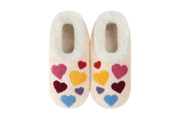 Snoozies Large Embroidery Slipper Socks for Women
