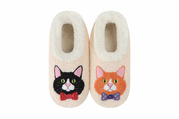 Snoozies Large Embroidery Slipper Socks for Women
