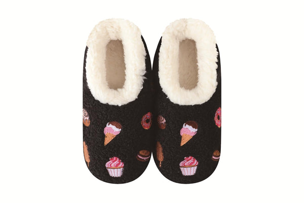 Snoozies Mini Embroidered Slipper Socks for Women