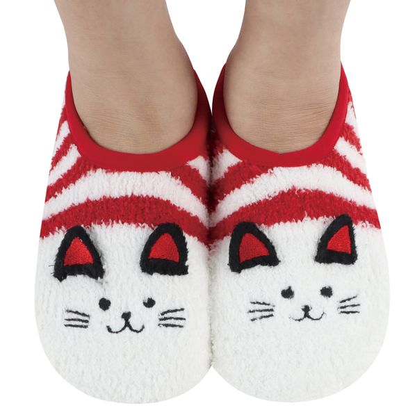 Snoozies Cat Slippers Grippy Socks Women Snoozies Womens Mary Jane