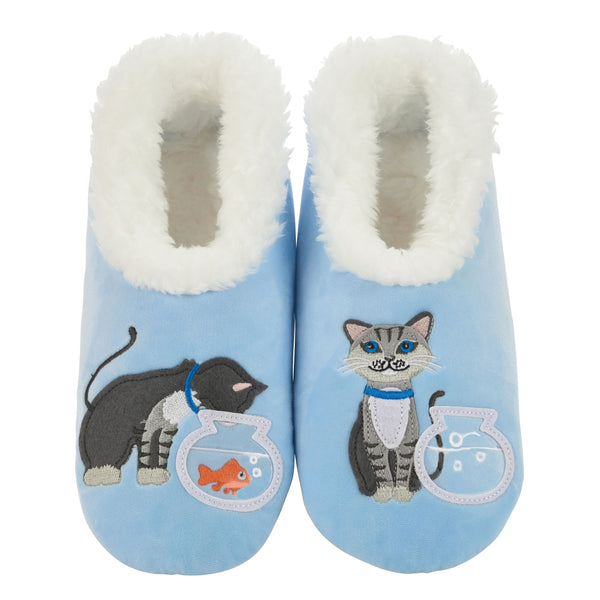 Womens Pairable Cat/Fishbowl Blue